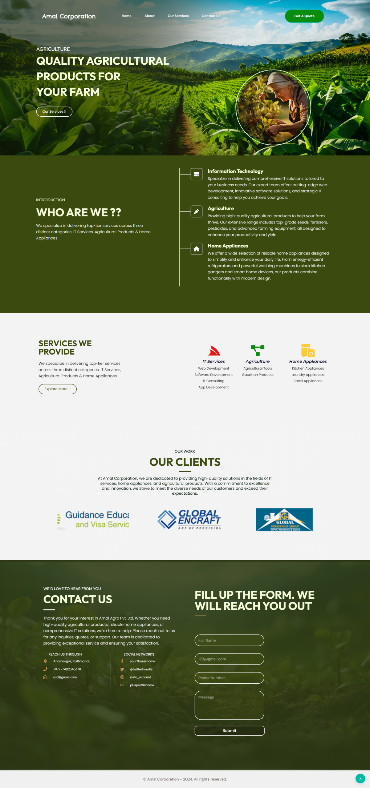 Home page - Amal Agro